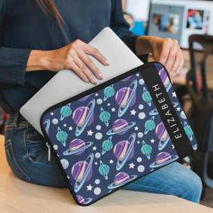 Ruimtepatroon, Planeten, Sterren, Melkweg, Jouw na Laptop Sleeve
