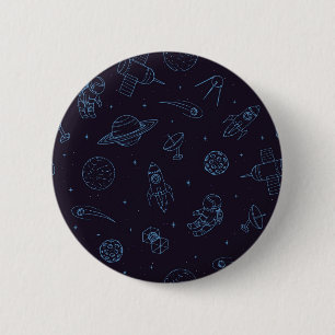 Ruimtepatroon Ronde Button 5,7 Cm