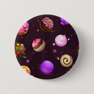 Ruimtepatroon Ronde Button 5,7 Cm