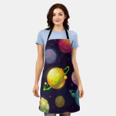 Ruimtepatroon Schort (Gedragen)