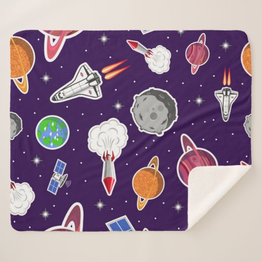 Ruimtepatroon Sherpa Deken (Voorkant (horizontaal))