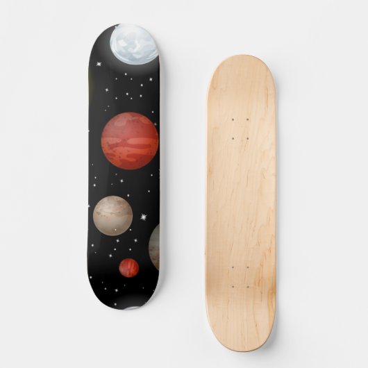 Ruimtepatroon Skateboard (Voorkant)