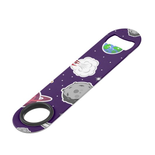 Ruimtepatroon Speed Flessenopener (Achterkant Gekanteld)