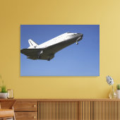 RuimtependelAtlantis nadert baan 33 2 Canvas Afdruk (Insitu (Woonkamer))