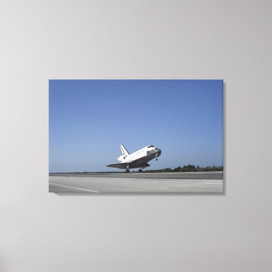 RuimtependelAtlantis nadert baan 33 Canvas Afdruk (Voorkant)