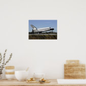 RuimtependelAtlantis raakt naar beneden Poster (Keuken)