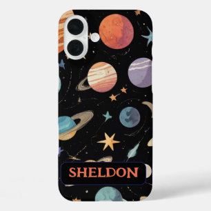 Ruimteplaneten Astronomie Kosmische Galaxy Gift iPhone 16 Plus Hoesje