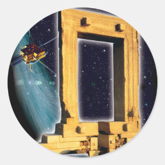Ruimtepoort van Apollo Ronde Sticker