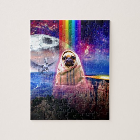 Ruimtepug, ik kom in vredeshond legpuzzel (Verticaal)