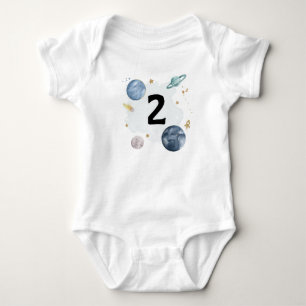 Ruimter Verjaardag Planeten Melkweg 2 Twee Shirt R