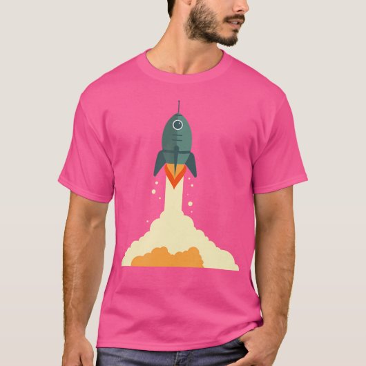 Ruimteraket Astronaut Astronomy Exploration T-shirt (Voorkant)