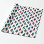 Ruimteraket Cadeaupapier (Uitgerold)
