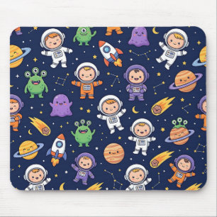 Ruimteraket Muismatten – Cute Alien Patroon