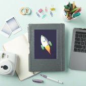 Ruimteraket Sticker (iPad Cover)