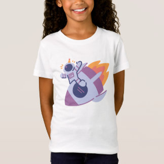 Ruimteraket thema t-shirt