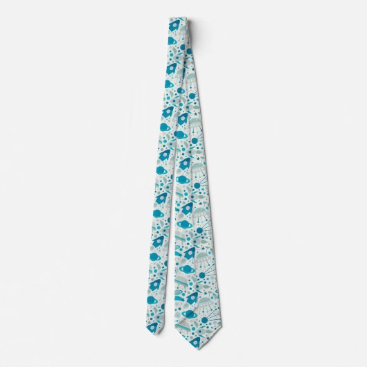 Ruimteraketten Planets Geek Stropdas (Achterkant)