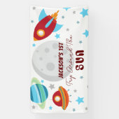 Ruimtereis Rond de Zon 1e Verjaardag Spandoek (Verticaal)