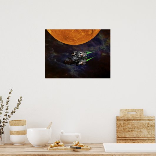 ruimtereisposter poster (Keuken)