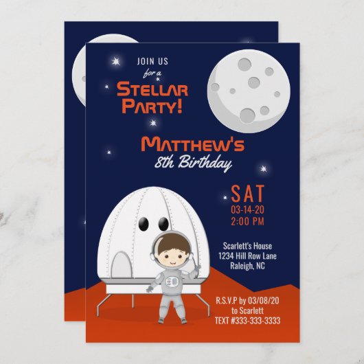 Ruimtereiziger Kaart (Voorkant / Achterkant)