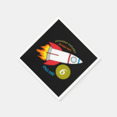 Ruimteschakel naar de maan kinderdag servetten (Hoek)