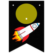 Ruimteschakel naar de maan kinderdag vlaggetjes (Eerste vlag)