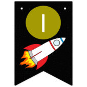 Ruimteschakel naar de maan kinderdag vlaggetjes (Derde vlag)