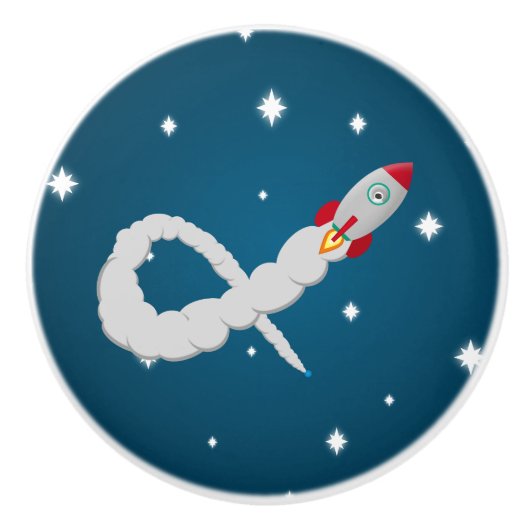 Ruimteschakelaar starten in ruimte keramische knop (Voorkant)