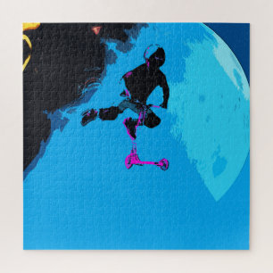 Ruimteschaling - Stuntscooter Boy Legpuzzel