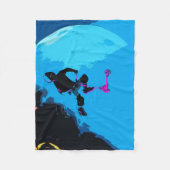 Ruimteschaling - Stuntscooter BoyFleece Blanket Fleece Deken (Voorkant)