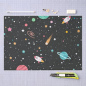 Ruimteschepen en -planeten tissuepapier (Craft)