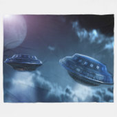 RUIMTESCHEPEN FLEECE DEKEN (Voorkant (Horizontaal))