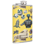 Ruimteschepen, robots en druppelflessen heupfles (Rechts)