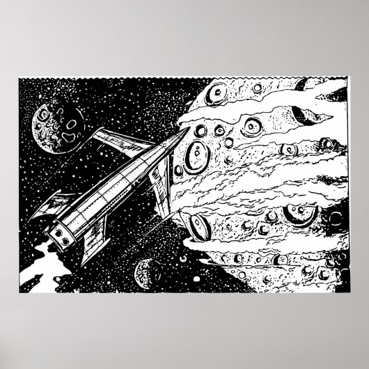 Ruimteschip 2 poster (Voorkant)