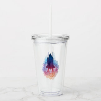 Ruimteschip Acryl Drinkbeker