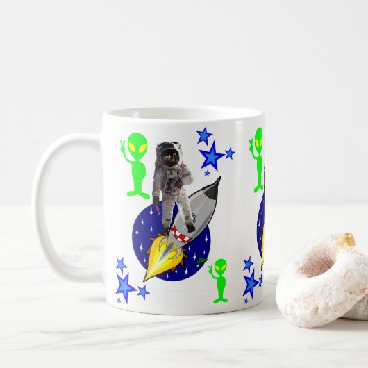 Ruimteschip Astronaut Mok (Met donut)