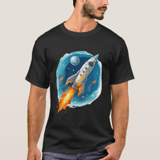 Ruimteschip Astronaut Wetenschap Astrologie Ruimte T-shirt