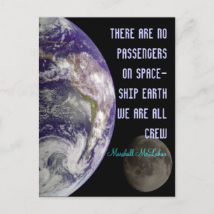 ruimteschip briefkaart