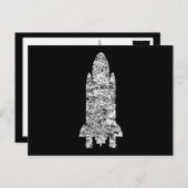 ruimteschip briefkaart (Voorkant / Achterkant)