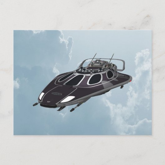 Ruimteschip Briefkaart (Voorkant)
