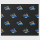 ruimteschip cadeaupapier (Vlak)