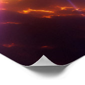 Ruimteschip in de ruimte poster (Hoek)