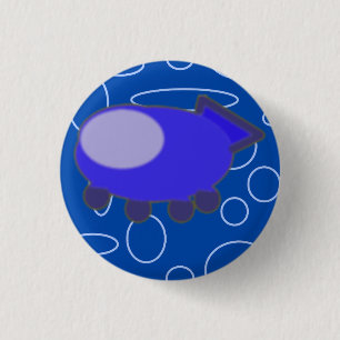 Ruimteschip Ronde Button 3,2 Cm