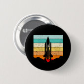  ruimteschip/ruimte/ruimtevaartuig ronde button 5,7 cm (Voorkant /achterkant)