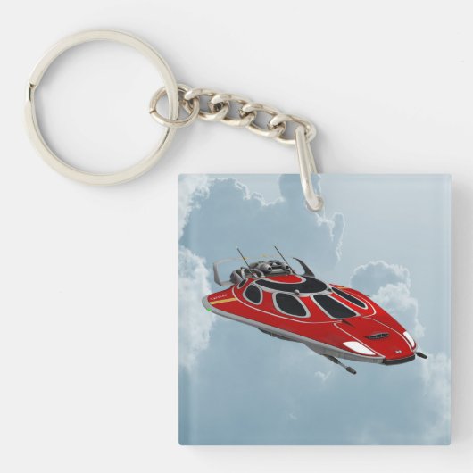 Ruimteschip Sleutelhanger (Voorkant)