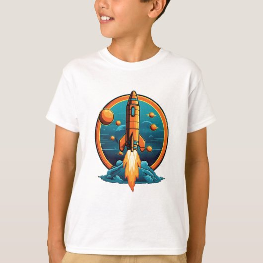Ruimteschip T-shirt (Voorkant)