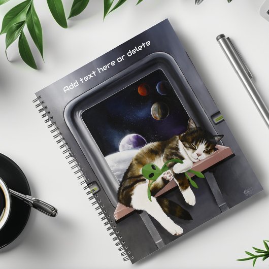 Ruimteschip Tabby Kat Groene Alien Knuffel Sci-Fi Planner