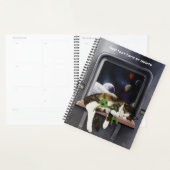 Ruimteschip Tabby Kat Groene Alien Knuffel Sci-Fi Planner (Display)