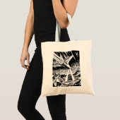 ruimteschip tote bag (Voorkant (product))