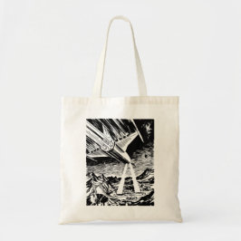 ruimteschip tote bag