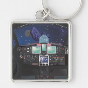 Ruimteschipconsole Sleutelhanger
